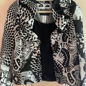 Christian Lacroix Black and White Patterned Jacket